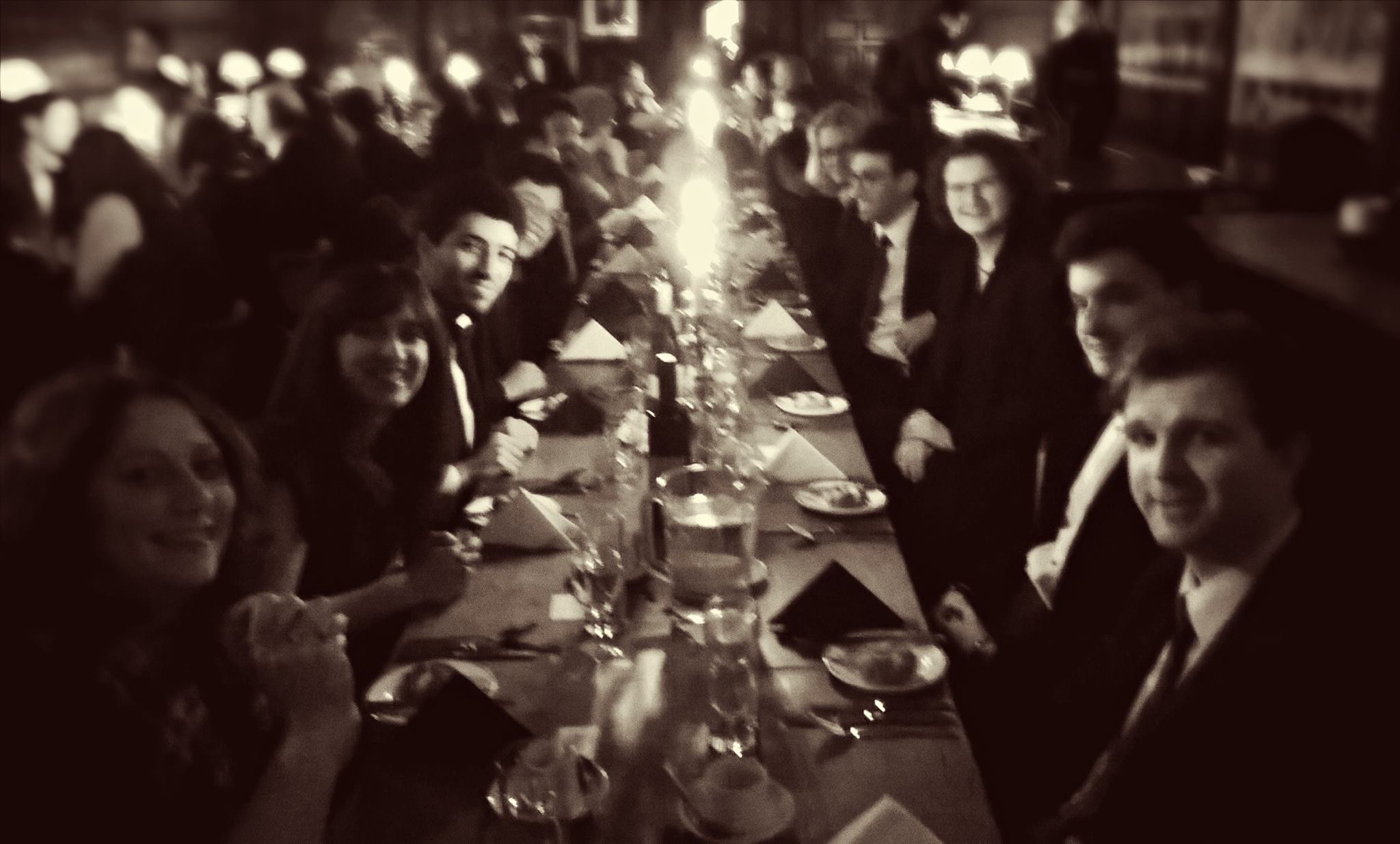 Formal dinner with the BUBBL research group at Oxford