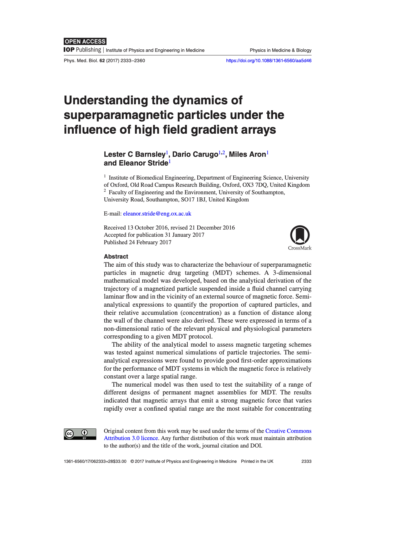 Understanding the dynamics of superparamagnetic particles under the influence of high field gradient arrays